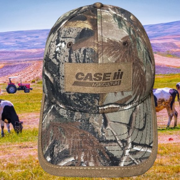 NWOT Dri-Duck Case Tractor Agriculture Farm Camo Adjustable Strapback Hat Cap - Picture 2 of 13